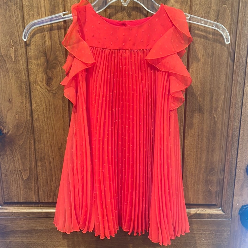Ruffle red summer dress